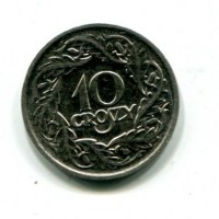 Polonia, Repubblica (1919-1939): 10 grozy 1923 (KM#11)