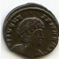 Elena (+330-335 d.C.): follis "PAX PVBLICA" zecca di Treviri (RIC#63)