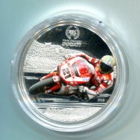 Palau: 1 dollaro 2009 "Troy Bayliss" (KM#230), in confezione originale, con certificato