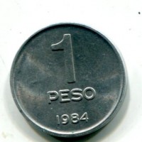 Argentina: 1 peso 1984 (KM#91)
