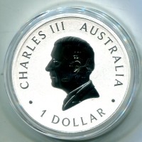 Australia, Carlo III (dal 2022): 1 dollaro 2024 -Oncia-
