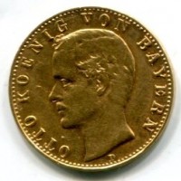 Germania, Bayern, Otto (1886-1913): 10 marchi 1888 (Jaeger#198)