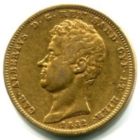 Carlo Alberto (1831-1849): 100 lire 1832-Ge (Gigante#1)

