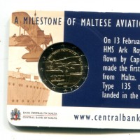Malta 2015: 2 euro commemorativo "Primo Volo", in coincard

