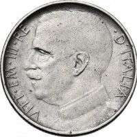 Vittorio Emanuele III (1900-1943): 50 cent. 1924-rigato "Leoni" (Gigante#163)