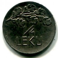 Albania, Amet Zogu presidente (1925-1928): 1/4 lek 1926, coniato a Roma (KM#3)
