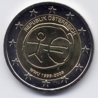 Austria 2009: 2 euro commemorativi "E.M.U."