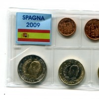 Spagna 2009: serie euro, confezionata da privati