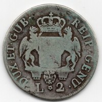 Genova, Dogi Biennali III fase (1637-1797): 2 lire 1795 (MIR#317/3)
