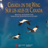 Canada, Elisabetta II (1952-2022): dittico da 50 cent 1995 "Birds of Canada-Atlantic Puffin/Wooping Crane" (KM#PS30)