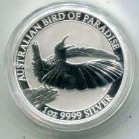 Australia, Elisabetta II (1952-2022): 1 dollaro 2018 "Uccello del Paradiso"
