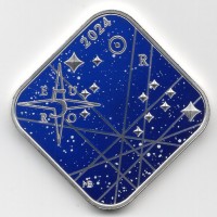 Italia 2024: 5 euro "Leone", della serie zodiaco. Nella sua scatola originale
