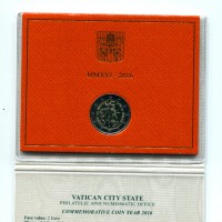 Vaticano 2016: 2 euro commemorativi "Giubileo Della Misericordia" in confezione originale zecca