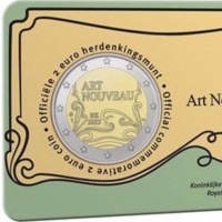 Belgio 2023: 2 euro "Art Nouveau", versione olandese, coincard ufficiale