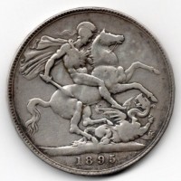 Gran Bretagna, Vittoria (1837-1901): 1 corona 1895 (Spink#3937)
