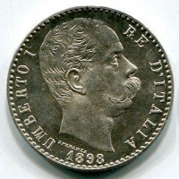 Umberto I (1878-1900): 2 lire 1898 (Gigante#33)