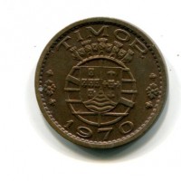 Timor, colonia portoghese: 1 escudo 1970 (KM#19)