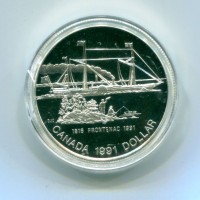 Canada, Elisabetta II (1952-2022): 1 dollaro 1991 (KM#179)