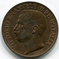 Vittorio Emanuele III (1900-1943): 10 cent. 1911 "Cinquantenario" (Gigante#227), rame rosso