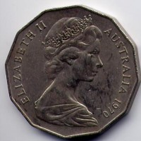 Australia, Elisabetta II (1952-2022): 50 cent. 1970 (KM#69)