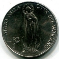 Vaticano, Pio XI (1929-1938): 1 lira 1934-XIII (Gigante#43)
