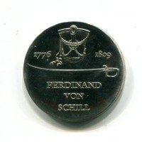 Germania, Rep. Democratica (1949-1990): 5 marchi 1976 "Ferdinand Von Schill" (KM#60)