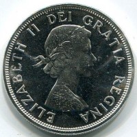 Canada, Elisabetta II (1952-2022): 1 dollaro 1964 "Charlottetown"(KM#58)