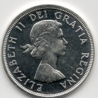 Canada, Elisabetta II (1952-2022): 1 dollaro 1964 "Charlottetown"(KM#58)