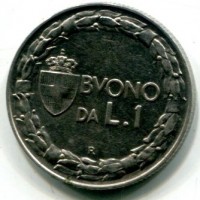 Vittorio Emanuele III (1900-1943): buono da 1 lira 1922 (Gigante#140)
