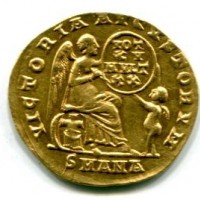 Costanzo II (337-361 d.C.): solido, zecca Antiochia "VICTORIA AVGVSTORVM" (RIC,VIII#25)