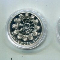 San Marino 2002: 5+10 euro "Benvenuto Euro", in confezione originale, tiratura 37.000