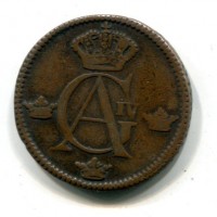 Svezia, Gustavo Adolfo IV (1792-1809): 1/2 skilling 1807 (KM#565)