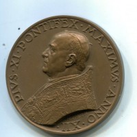 Pio XI (1929-1958): medaglia annuale 1953-XII, opus Mistruzzi, diametro 43mm (MA,II#401), gr.34,29