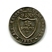 Gorizia, Francesco II (1792-1805): 15 soldi 1802-F (Gigante#2)