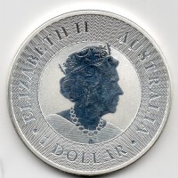 Australia, Elisabetta II (1952-2022): 1 dollaro 2021 "Canguro", oncia