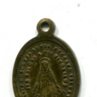 Pio IX (1846-1870): medaglietta 17x25mm