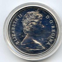 Canada, Elisabetta II (1952-2022): 1 dollaro 1976 "Libreria" (KM#106)