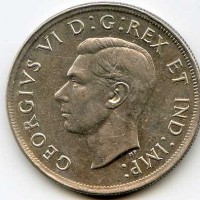 Canada, Giorgio VI (1936-1952): 1 dollaro 1939  (KM#38)