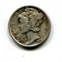 USA: 10 cent. 1929 "Mercury"
