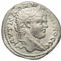 Judaea, Caesarea Marittima, Caracalla (197-217 d.C.): tetradracma del 215-217 (Prieur#1662var), grammi 15.73, mm 27