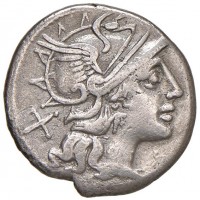 Afrania, Spurius Afranius (150 a.C.): denario (Varesi#71), grammi 3.77