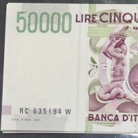Repubblica: 50.000 lire 1995 "Bernini" 2° tipo (Gigante,BI#81c)
