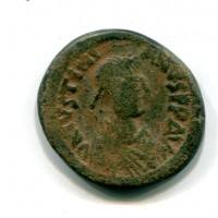 Giustiniano I (527-565 d.C.): follis, zecca di Costantinopoli (Sear,59#158)