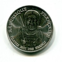 Francia, Quinta Repubblica (dal 1959): 100 franchi 1996 "Re Clovis" (KM#1180)
