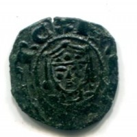 Messina, monetazione a nome di Enrico e Federico (1196-1197): denario (MIR#58)