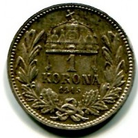 Ungheria, Francesco Giuseppe (1848-1916): 1 Korona 1915 (KM#484)
