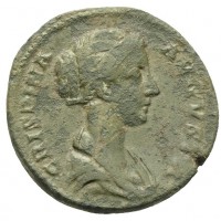 Crispina (180-182 d.C.): dupondio "IVNO LUCINA" (RIC,III#680), gr.10,28