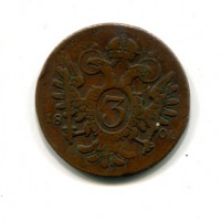 Austria, Francesco II (I) (1792-1835): 3 kreuzer 1800-E (KM#2115.3)
