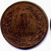 Olanda, Guglielmo III (1849-1890): 1 cent. 1877 (KM#107)