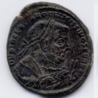 Diocleziano (284-305 d.C.): follis "PROVIDENTIA DEORVM QVIES" zecca di Aquileia (RIC,VI#64a)